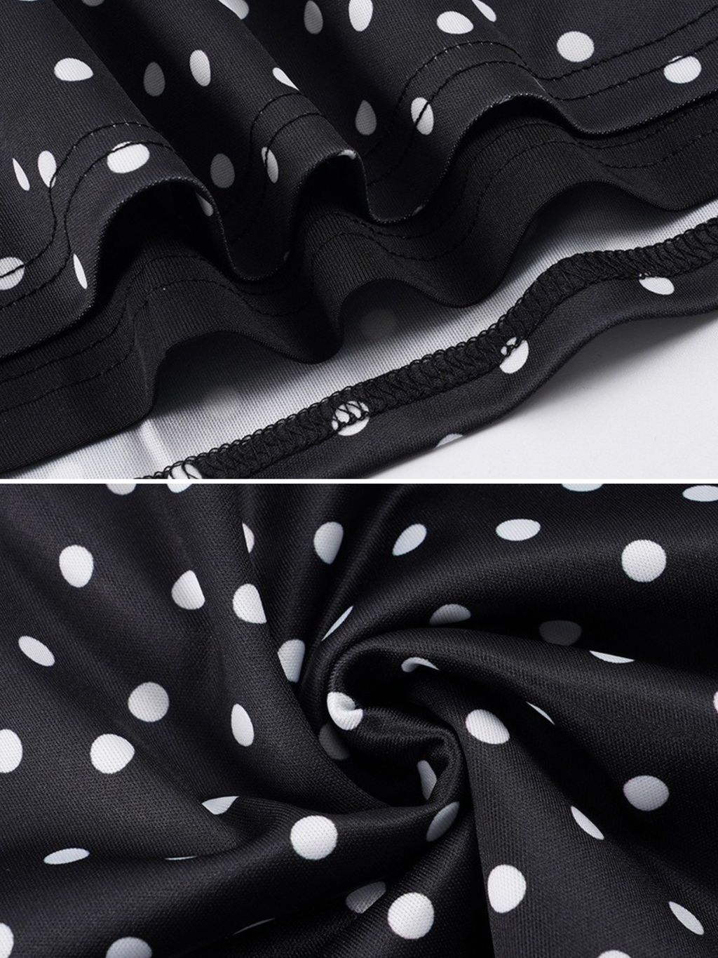 Yuna Polka Dot Lace-Up Mini Dress