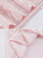 Raisa Blush Sequin Mini Skirt