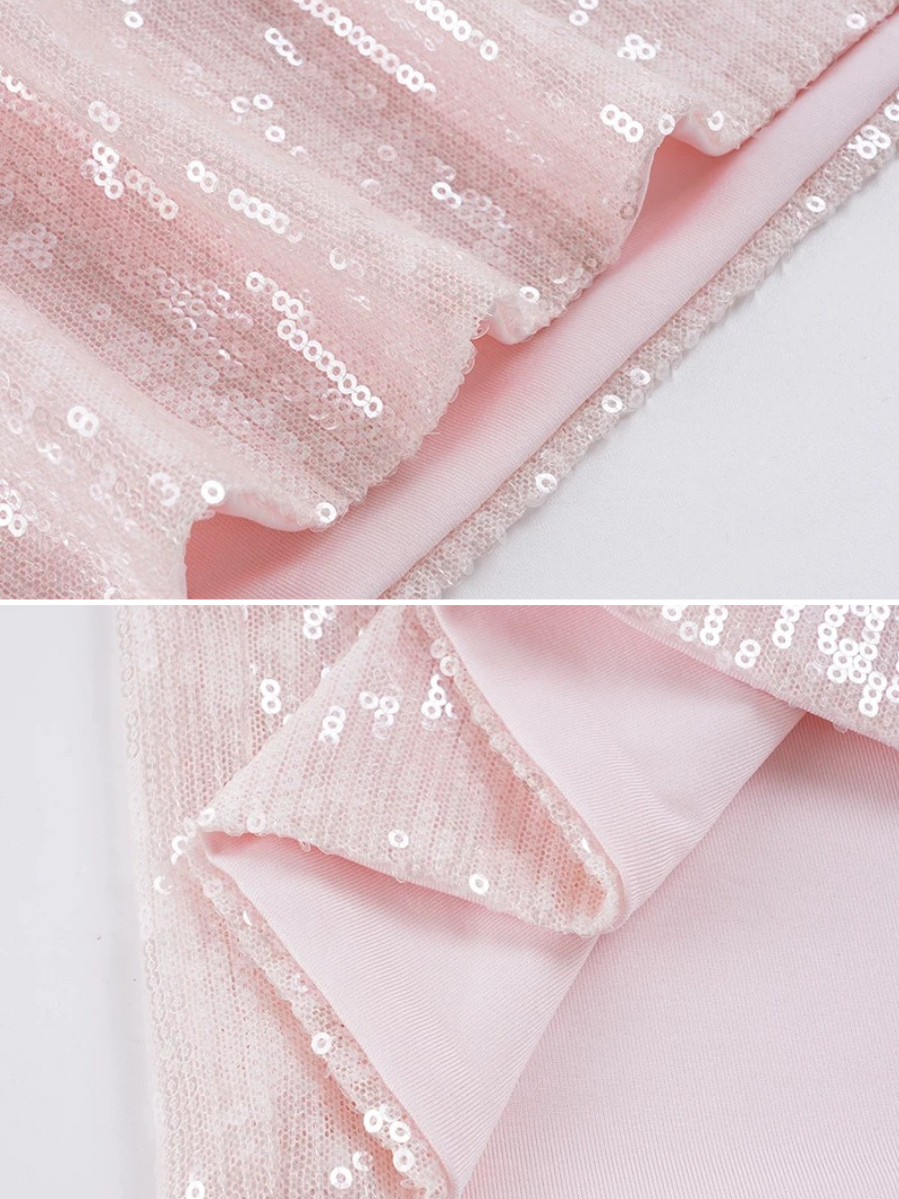 Raisa Blush Sequin Mini Skirt
