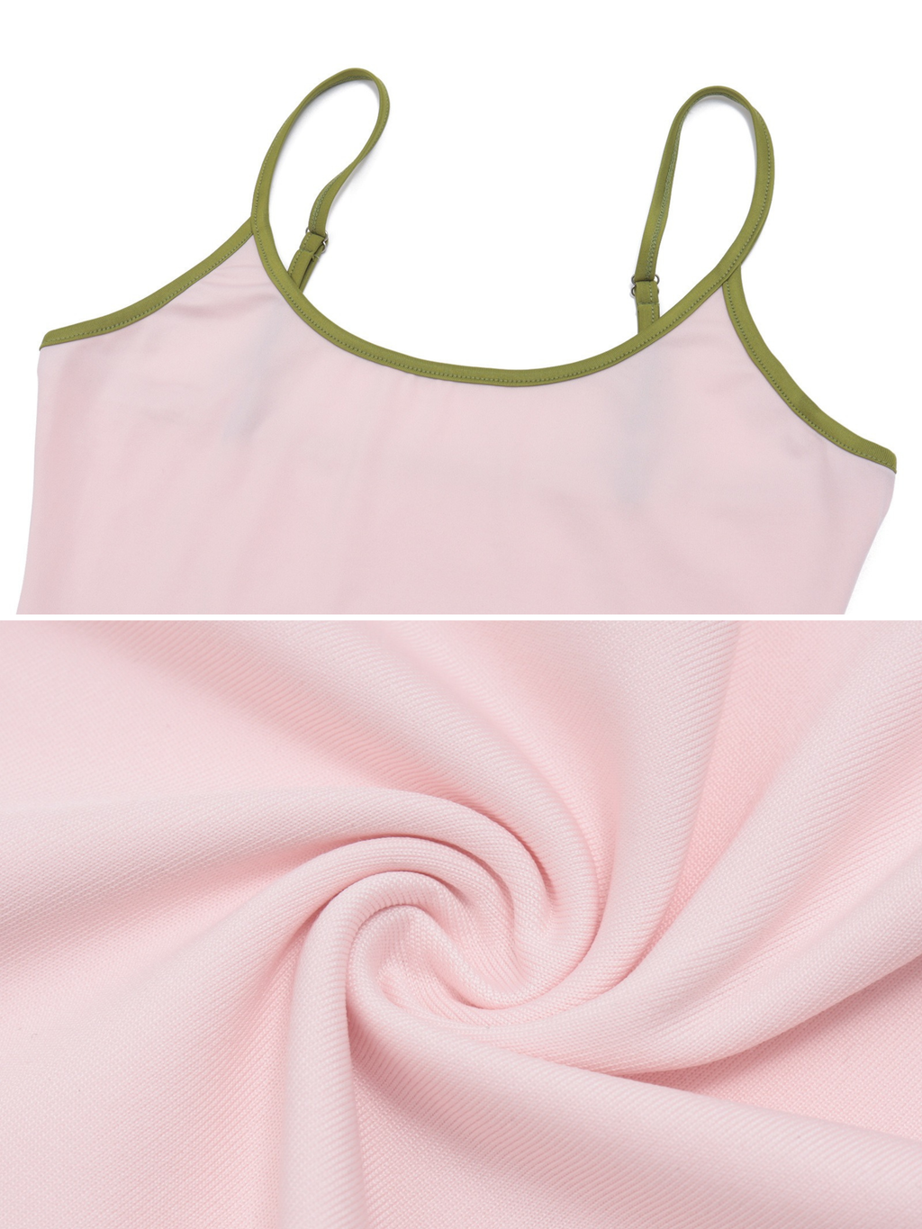 Larisa Blush & Olive Ruched Mini Set
