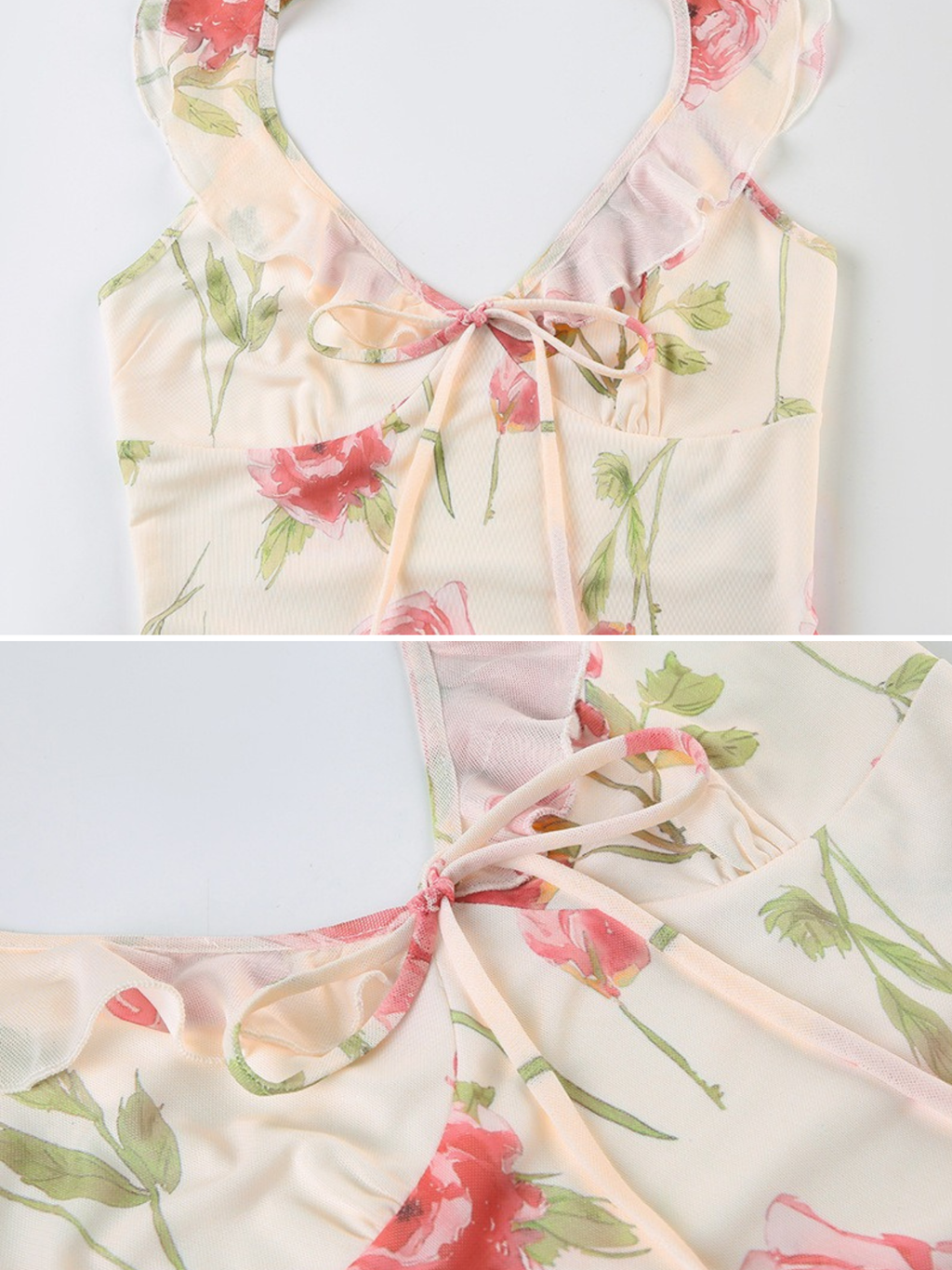 Chiara Rose Print Midi Dress