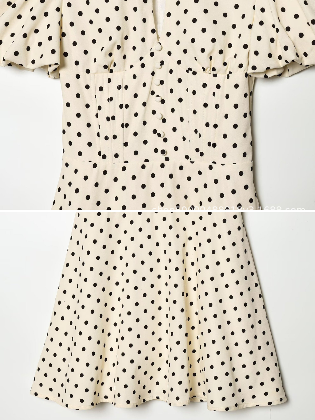 Mirel Colette Polka Dot Mini Dress