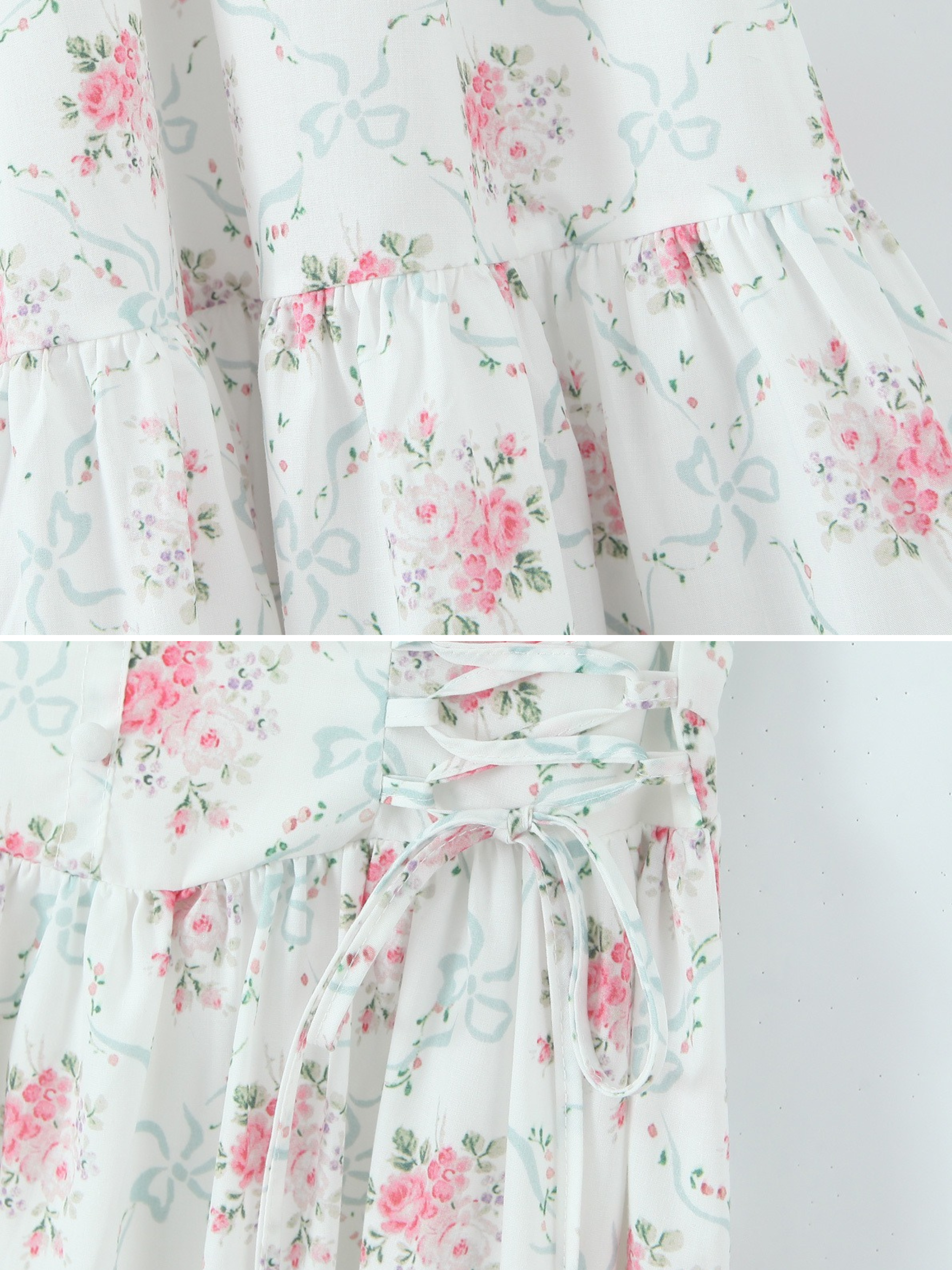 Aela Floral Corset Midi Dress