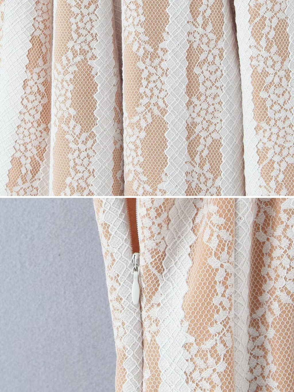 Miren Lace Stripe Mini Dress