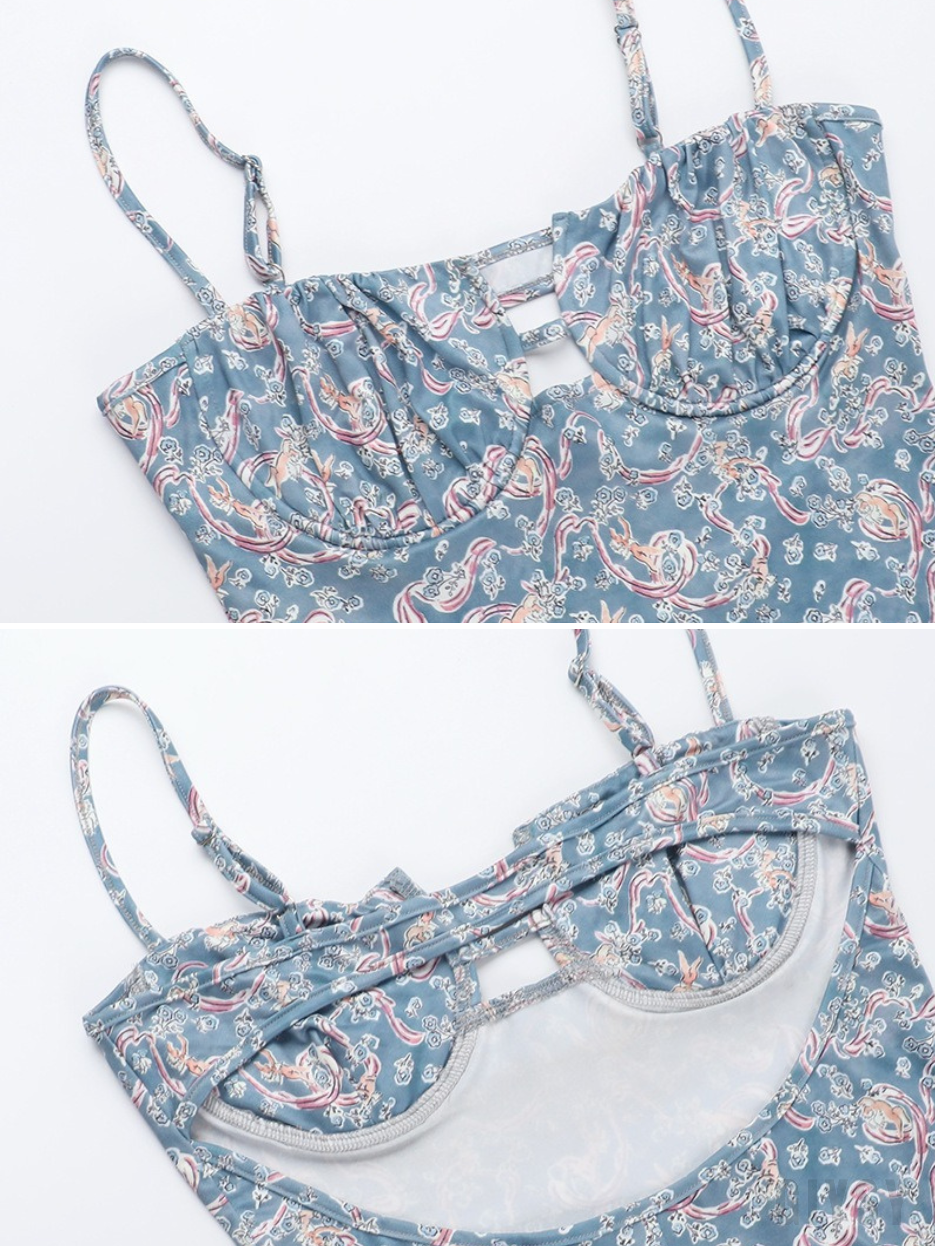 Alina Blue Paisley Cami Maxi Dress