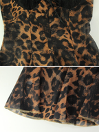 Velin Leopard Lace Mini Dress