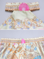 Ilya Seashell Scarf Top & Shorts Set