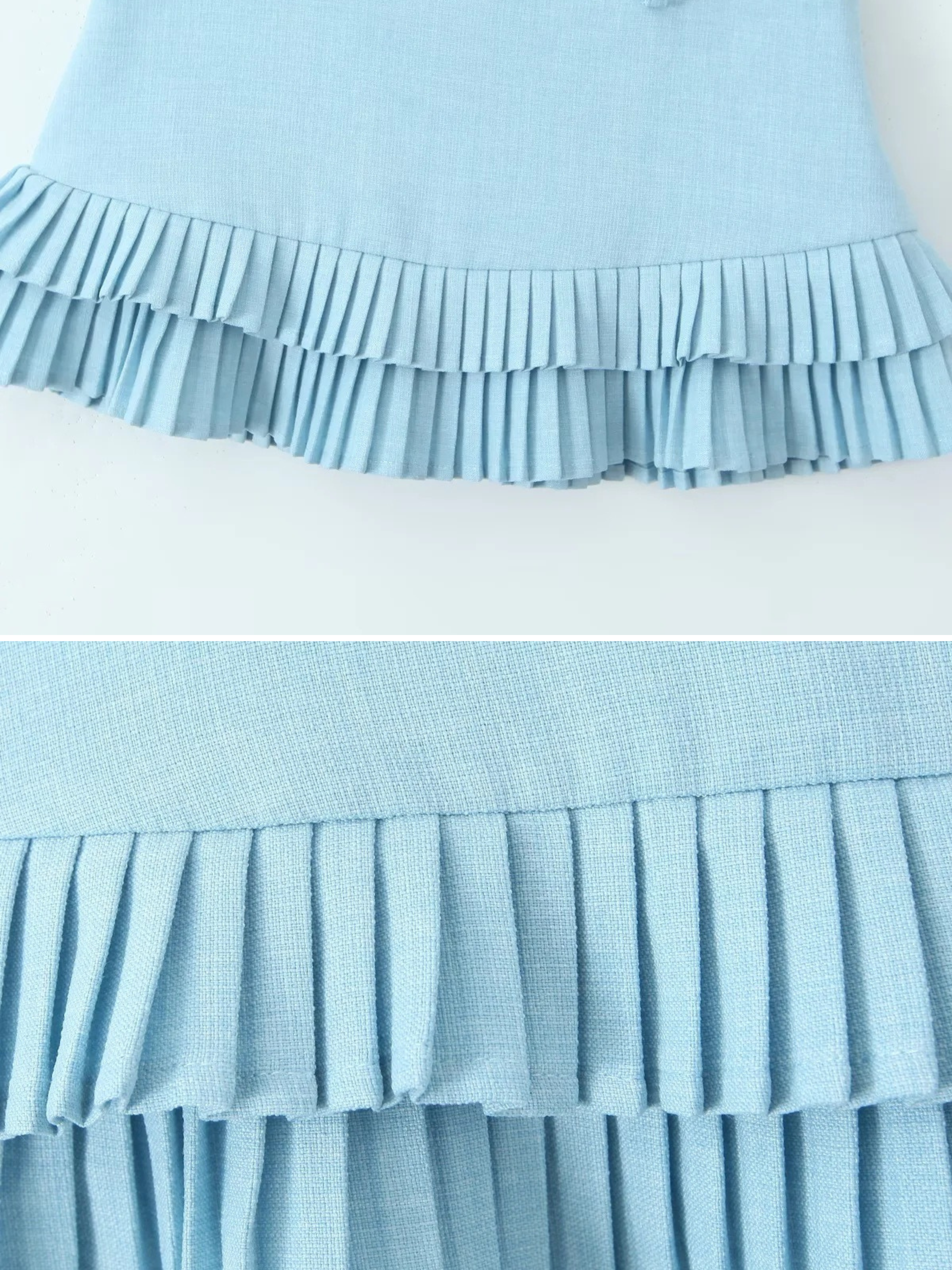 Solina Pleated Hem Mini Skort