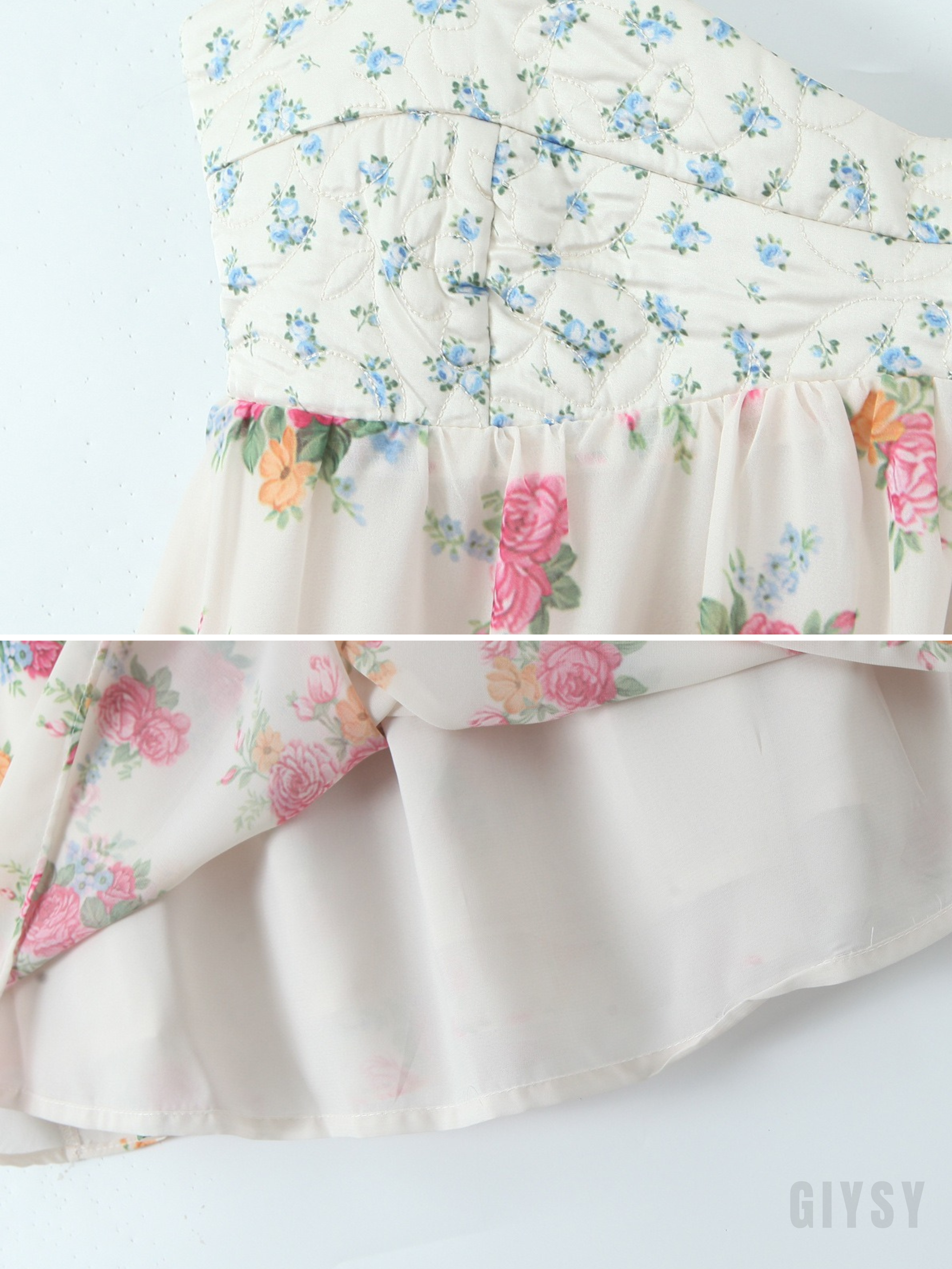 Rosalie Floral Open-Back Mini Dress