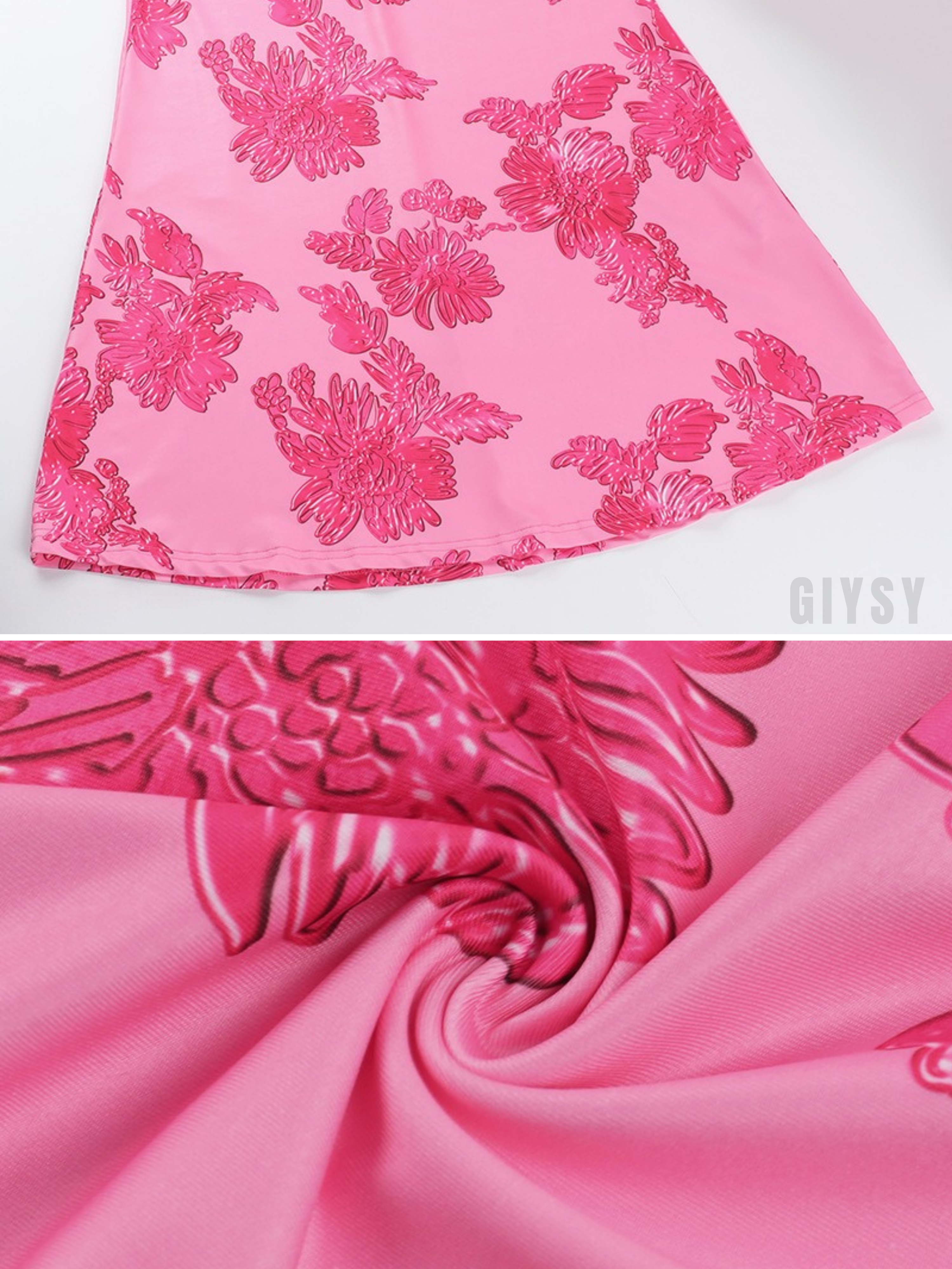 Noreia Pink Floral Lace Maxi Dress