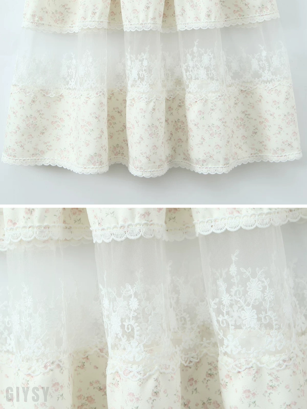 Reina Vintage Floral Lace Maxi Dress