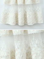 Reina Vintage Floral Lace Maxi Dress