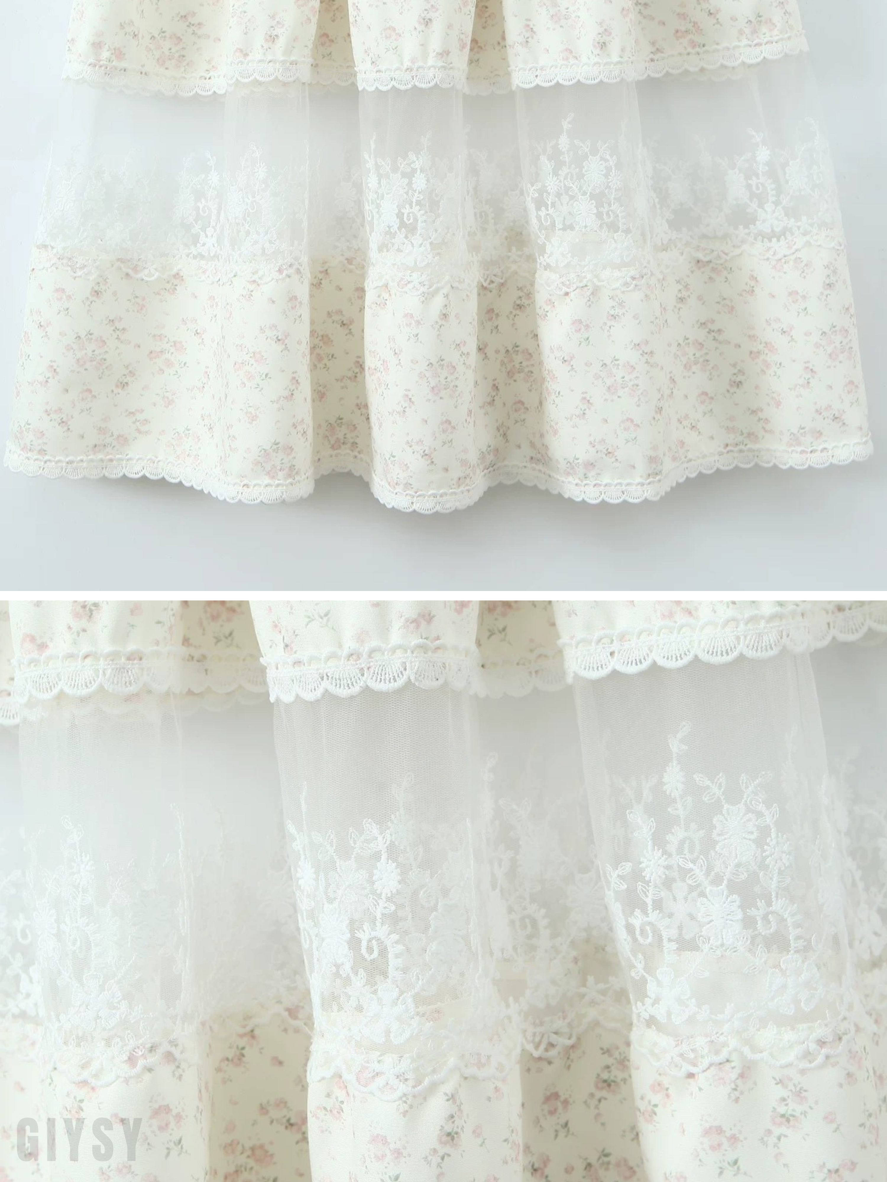 Reina Vintage Floral Lace Maxi Dress