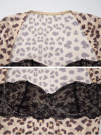 Sereia Leopard Mesh Lace Top