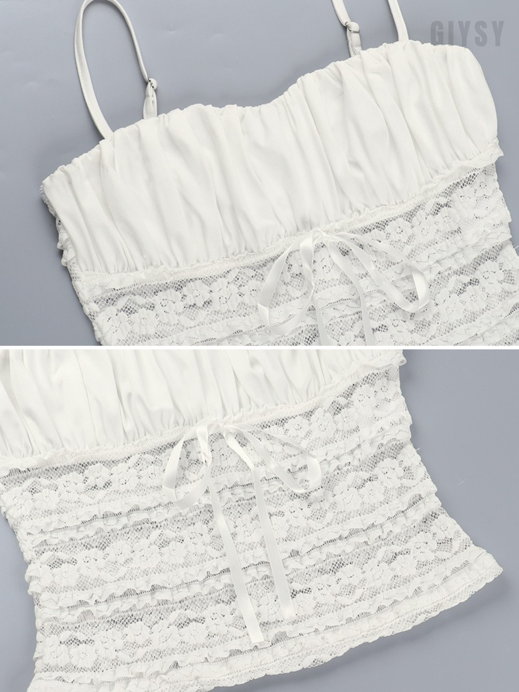 Fenora Lace Tie-Front Cami Top