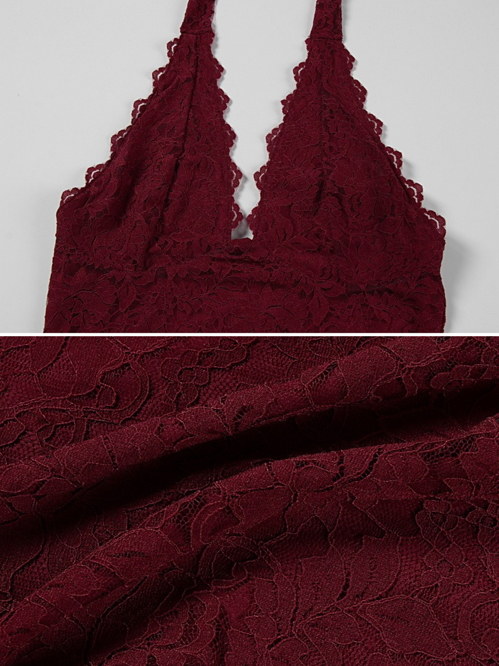 Katya Lace Halter Maxi Dress