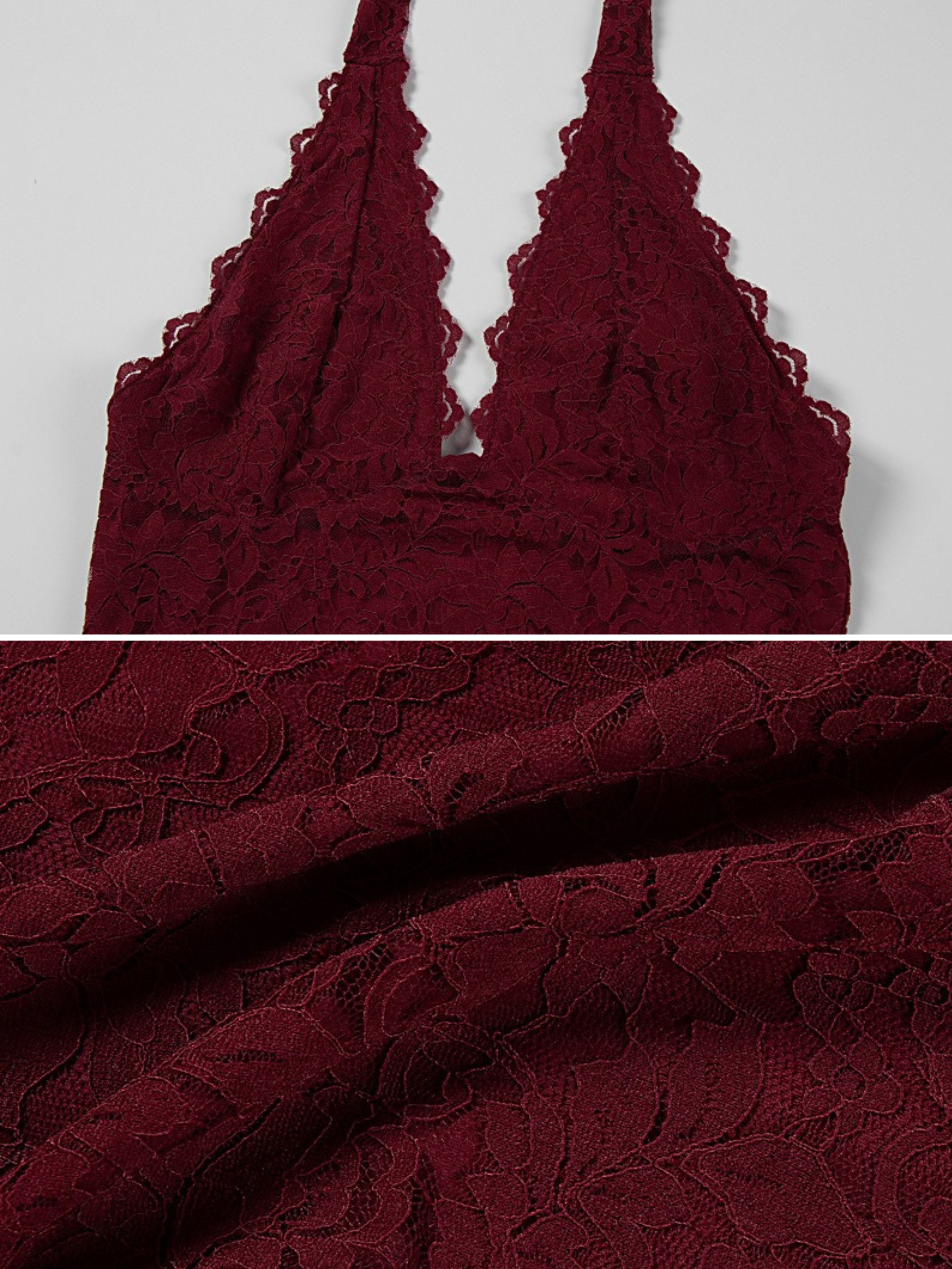 Katya Lace Halter Maxi Dress
