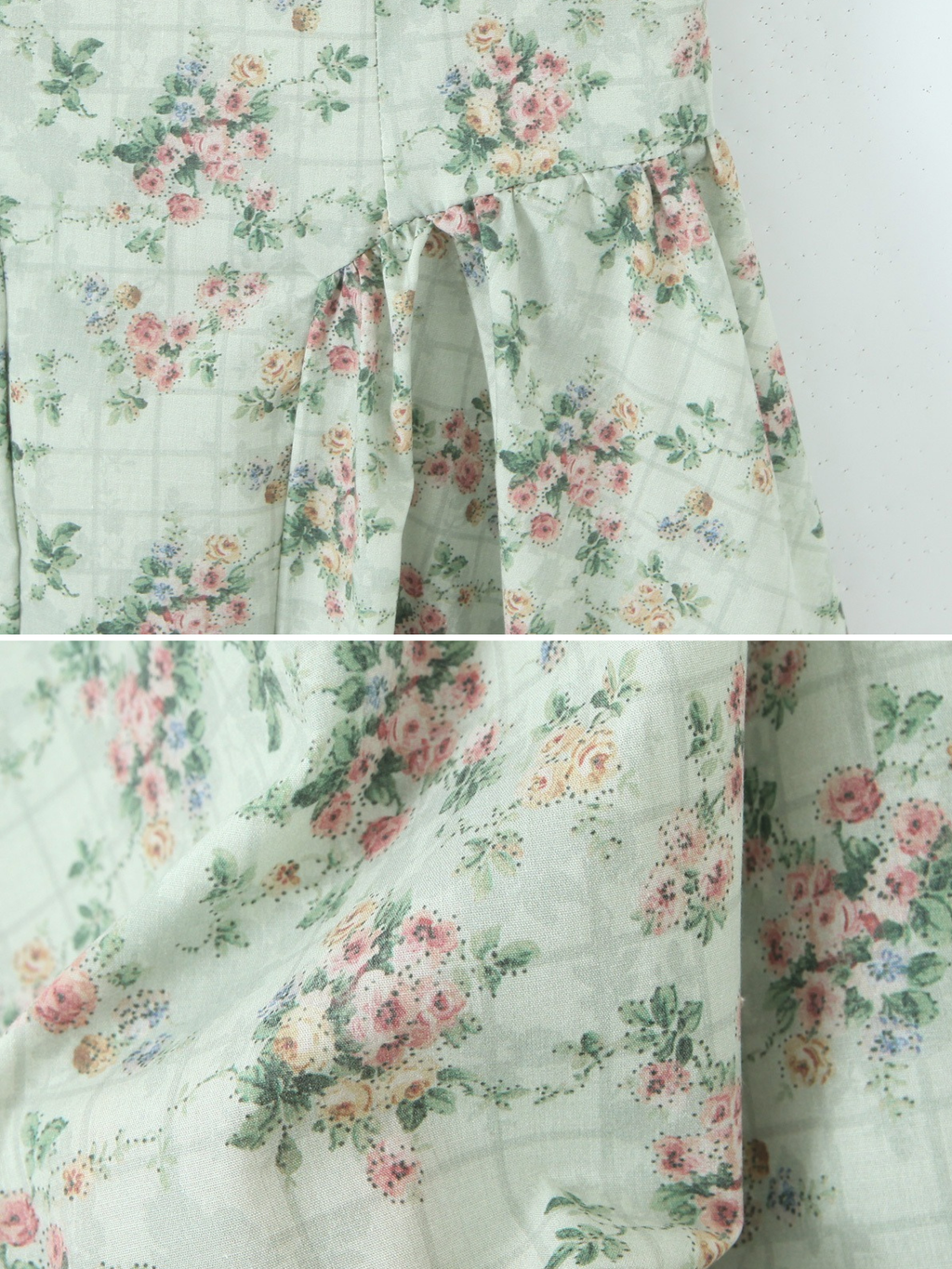 Elora Mint Floral Corset Midi Dress