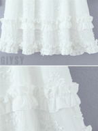 Ilona Embroidered Ruffle Mini Dress