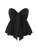 Lavinia Strapless Bow Peplum Top