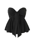 Lavinia Strapless Bow Peplum Top