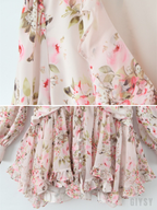 Nivya Floral Ruffle Mini Dress
