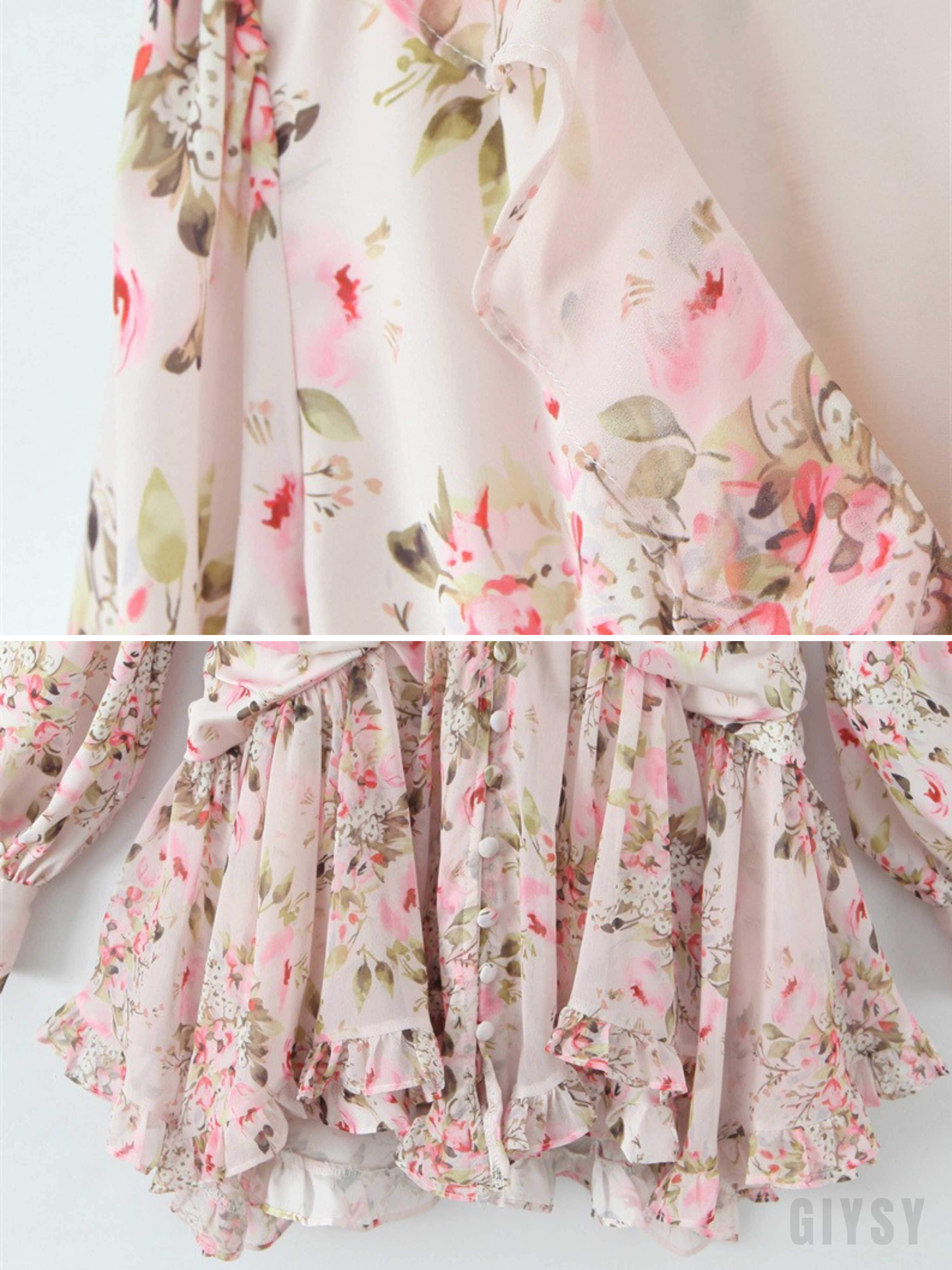 Nivya Floral Ruffle Mini Dress