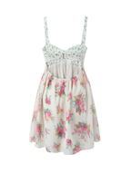 Rosalie Floral Open-Back Mini Dress