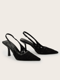 Elvina Mesh Slingback Heels