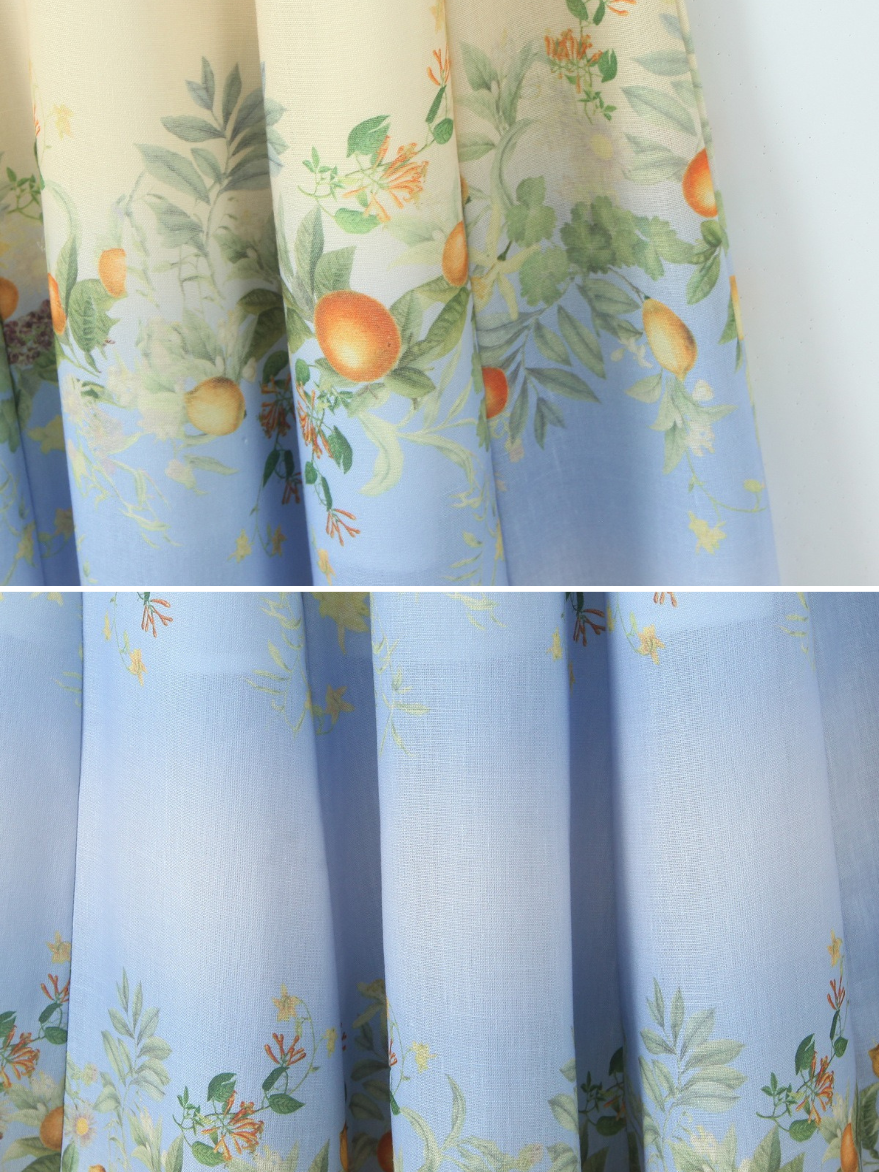 Jilda Citrus Garden Corset Midi Dress