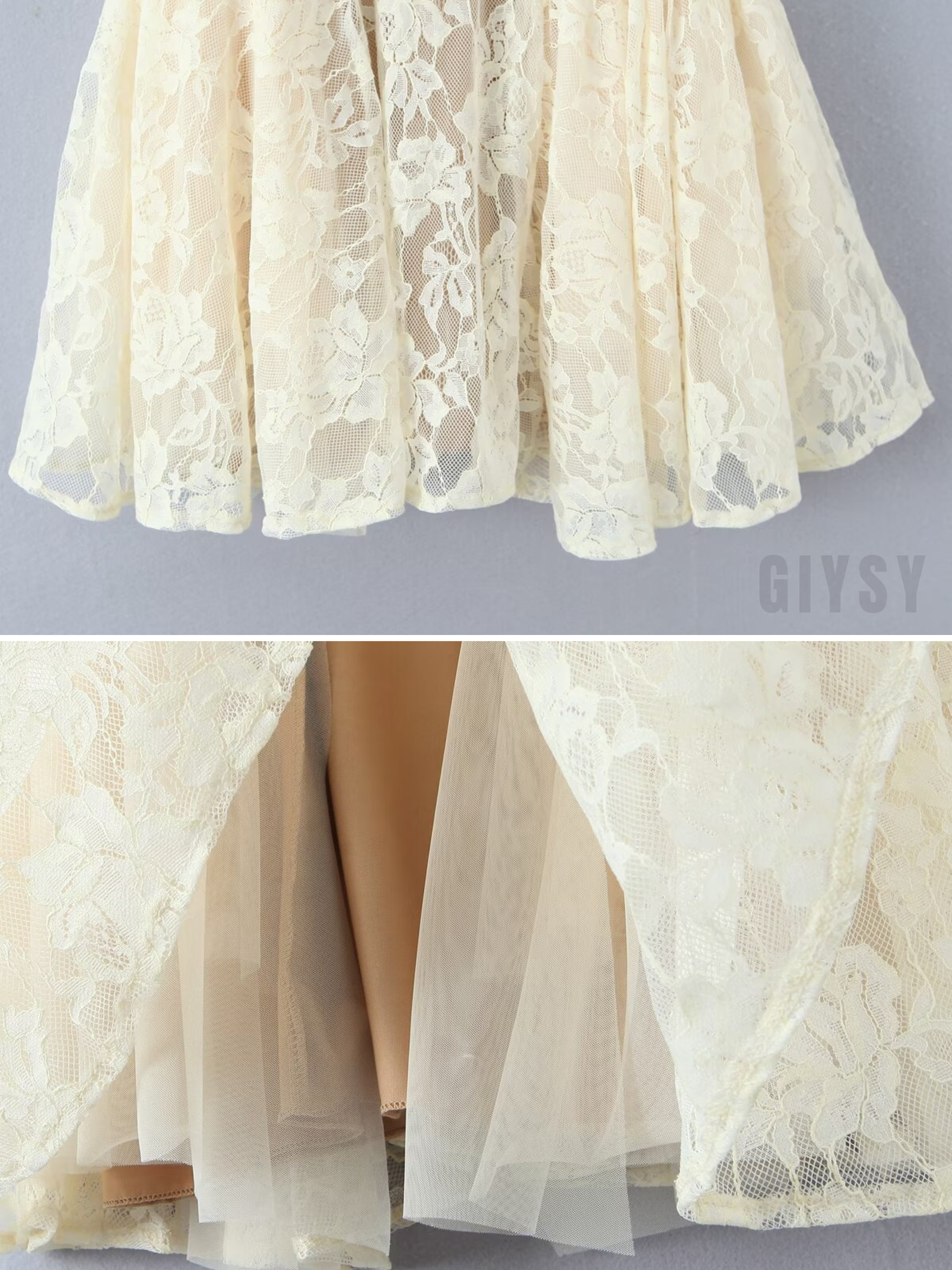 Doria Lace Fit & Flare Mini Dress