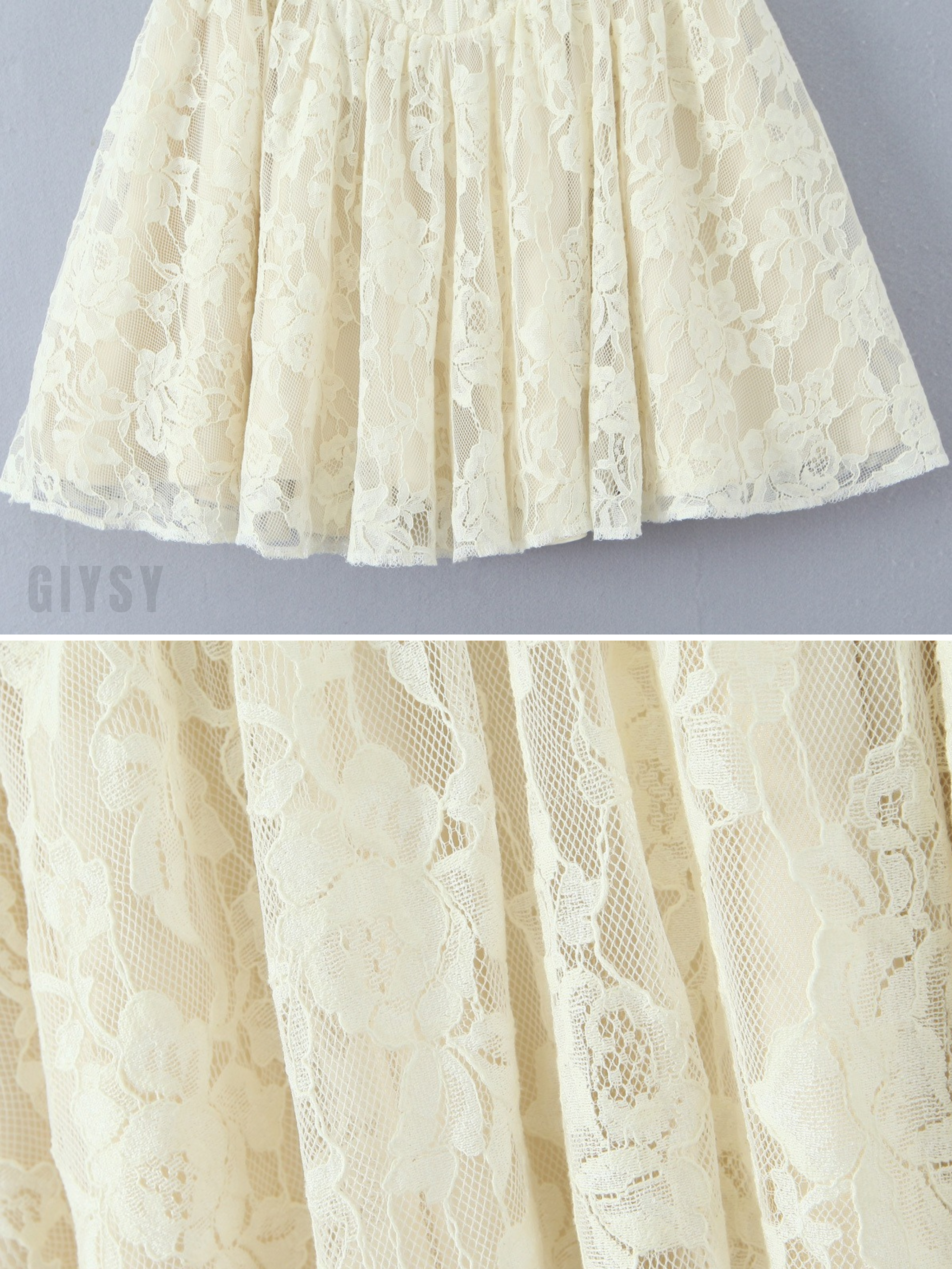 Odessa Lace Embroidered Mini Dress