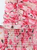 Maelia Floral Ruffle Skirt Set