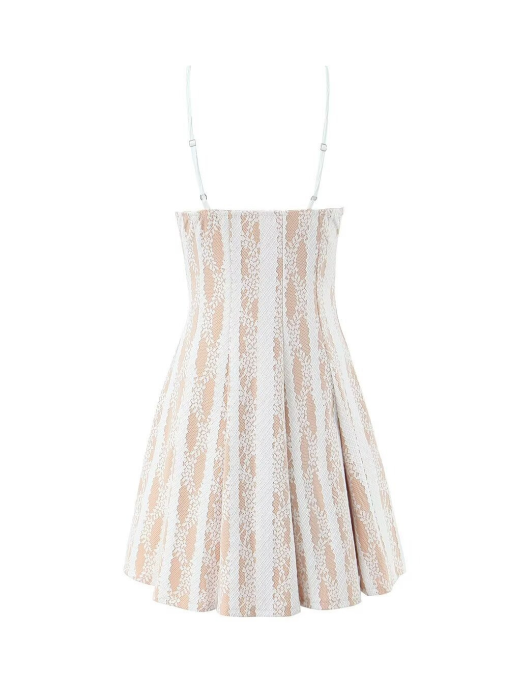Miren Lace Stripe Mini Dress