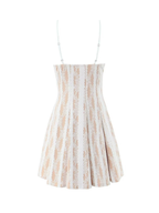 Miren Lace Stripe Mini Dress
