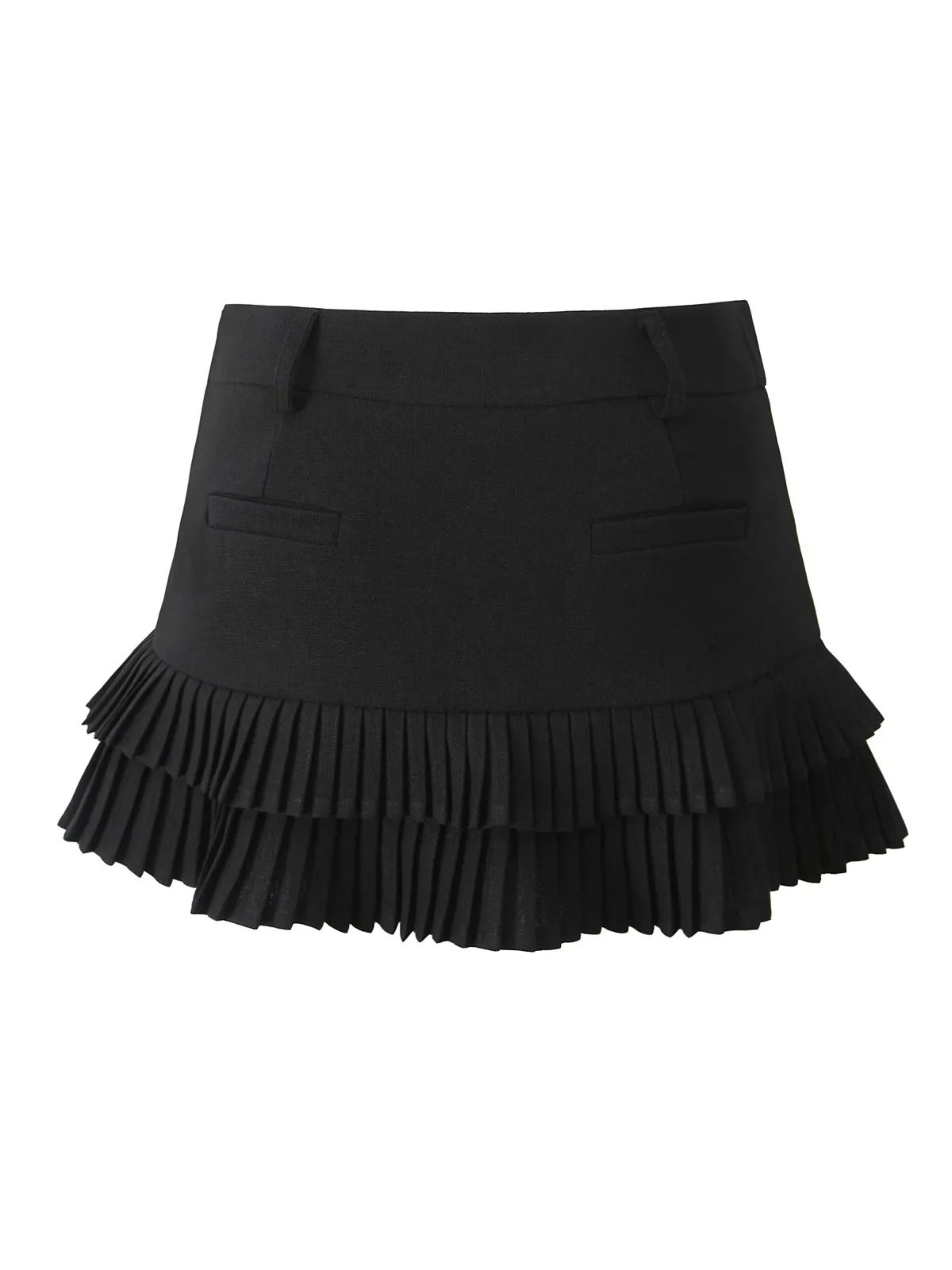 Solina Pleated Hem Mini Skort