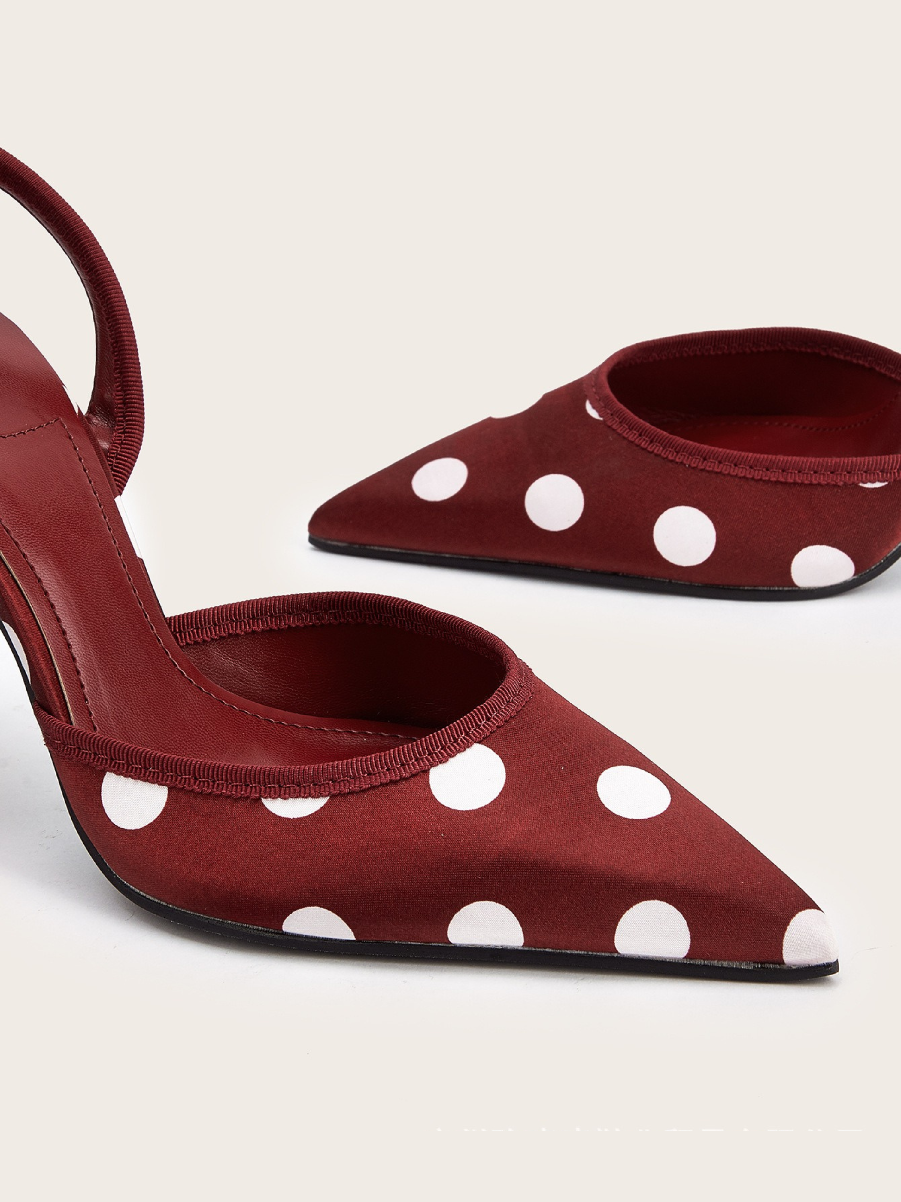 Selira Polka Dot Bow Heels