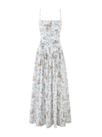 Naida Floral Corset Maxi Dress