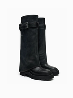 Elara Belted Knee-High Boots