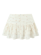 Lorena Corset Top & Ruffle Mini Skirt Set