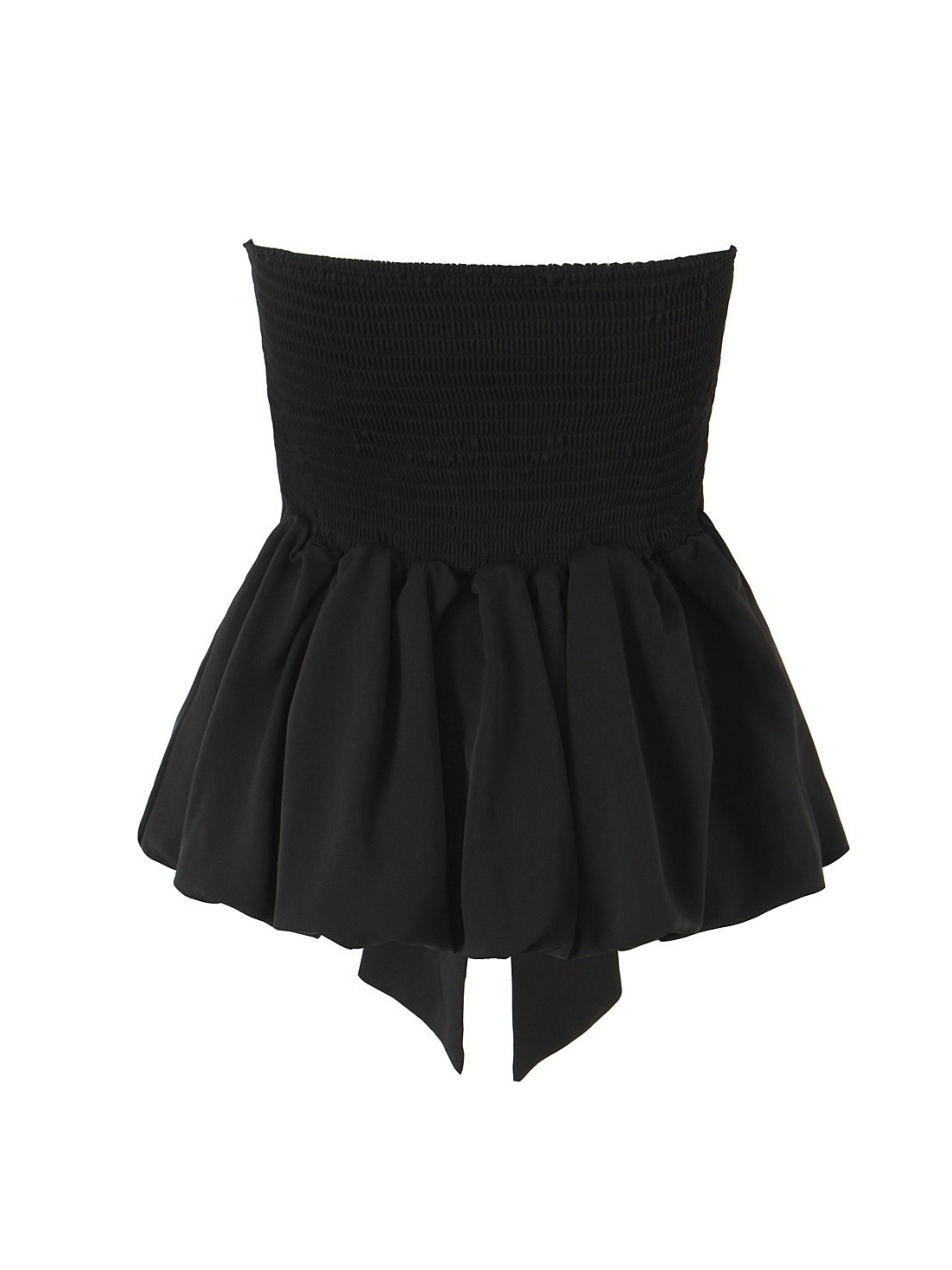 Lavinia Strapless Bow Peplum Top