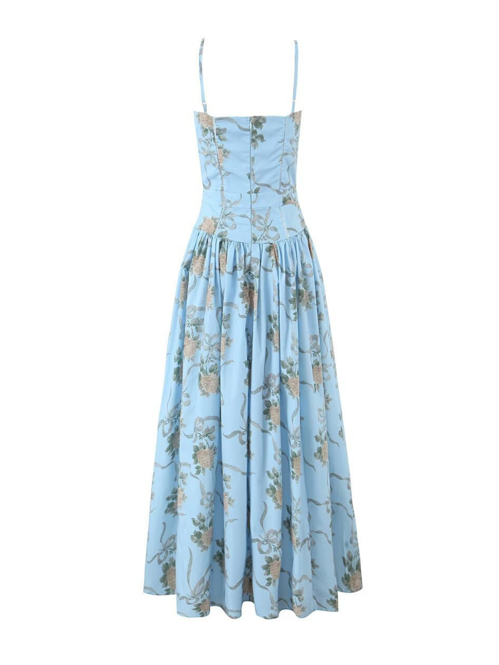 Naida Floral Corset Maxi Dress