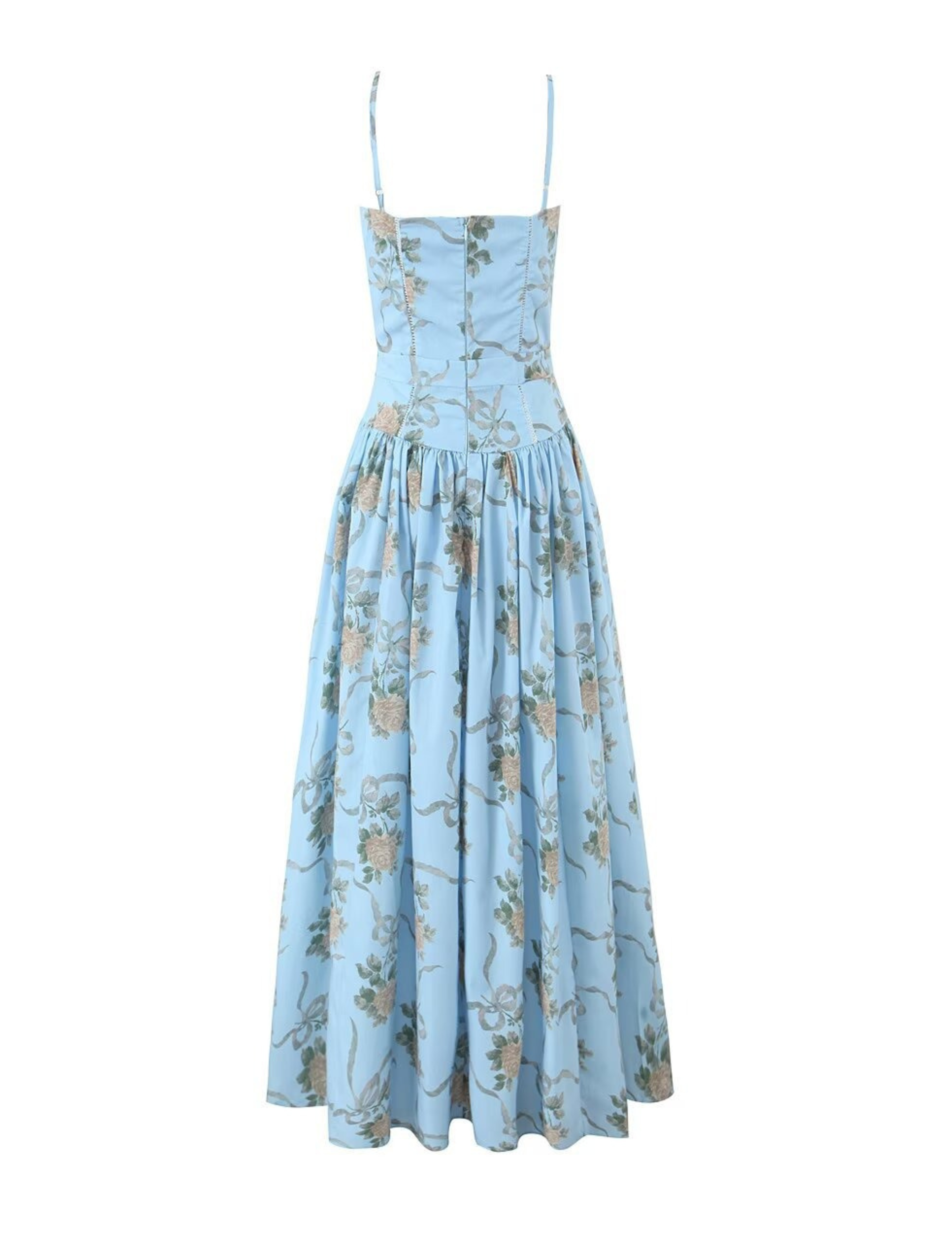 Naida Floral Corset Maxi Dress