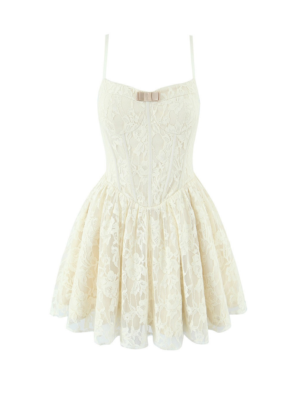 Odessa Lace Embroidered Mini Dress