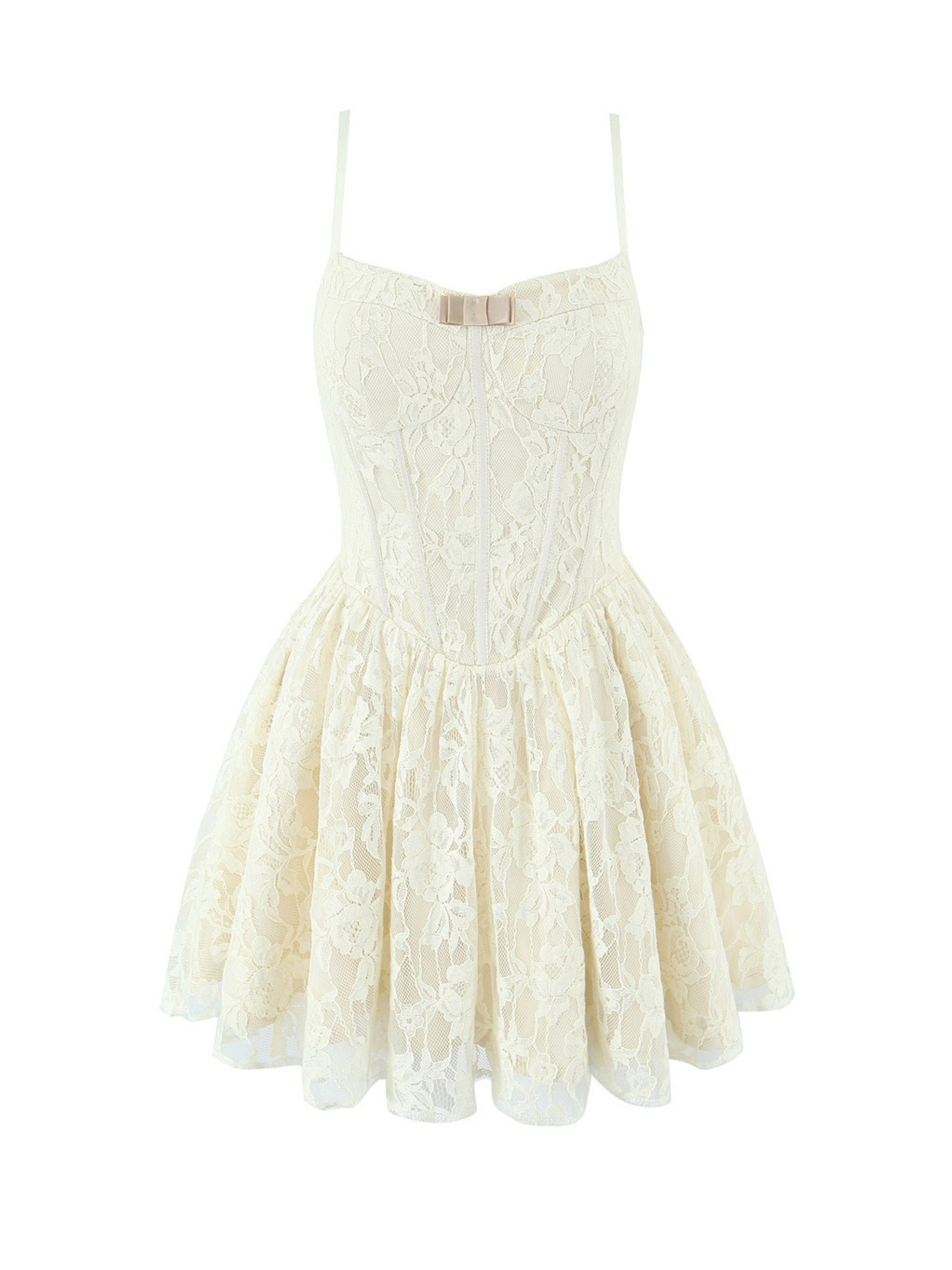 Odessa Lace Embroidered Mini Dress