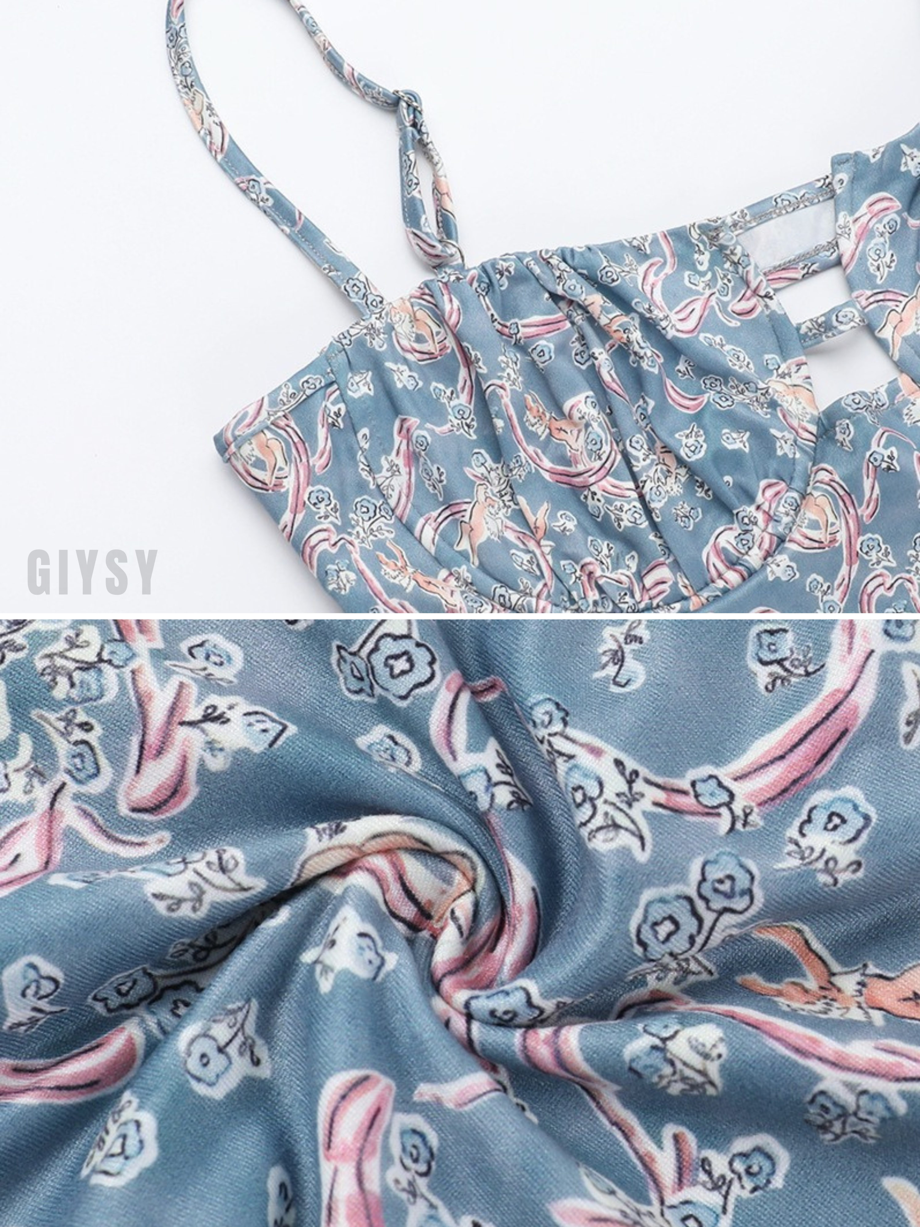 Anya Vintage Floral Bustier Maxi Dress