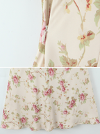 Sarya Lace Cup Floral Midi Dress