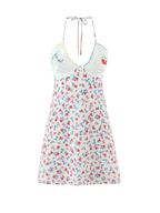 Vina Floral Halter Mini Dress