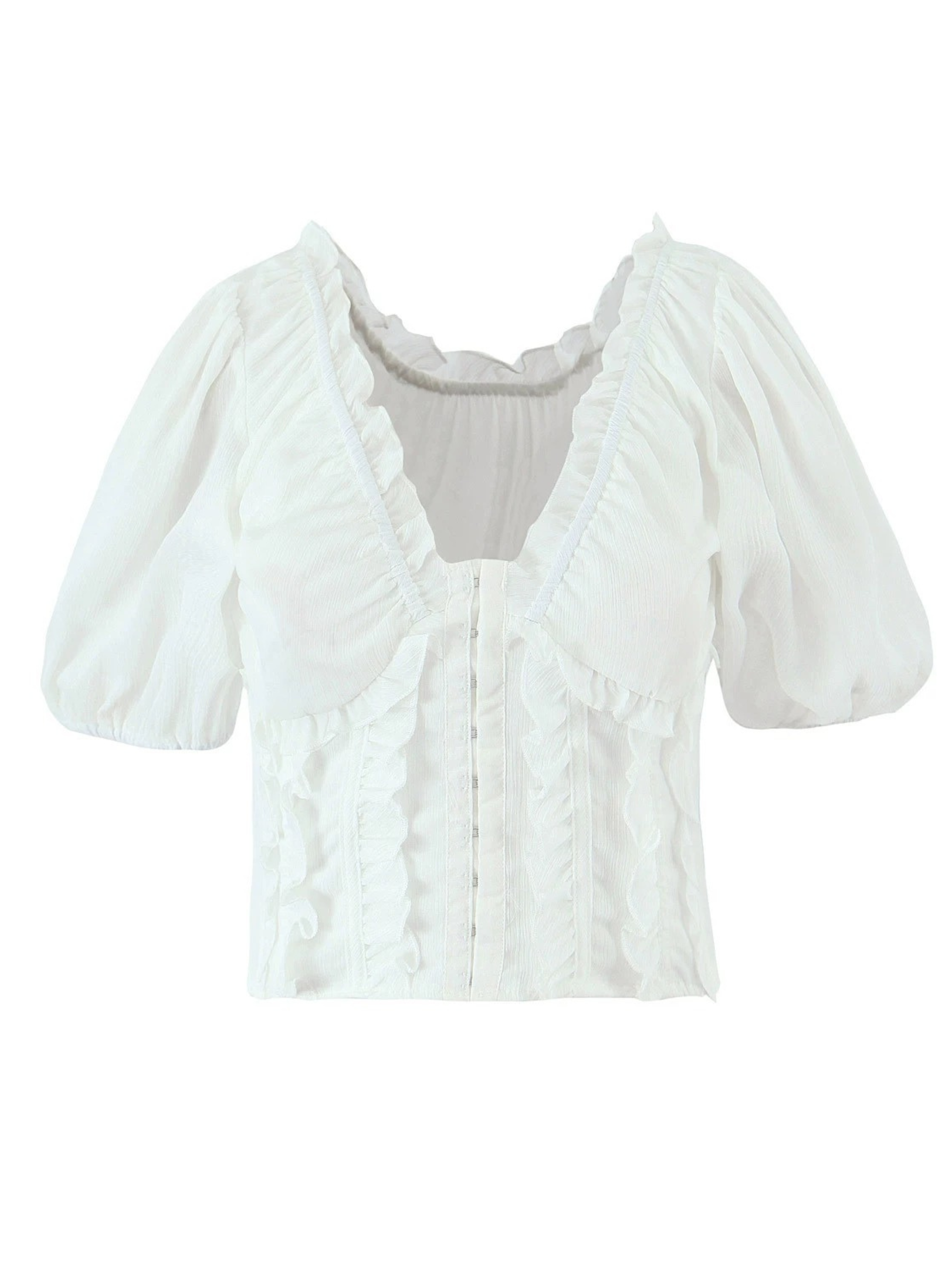 Naysha French Ruffle Blouse