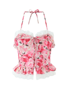 Maelia Floral Ruffle Skirt Set